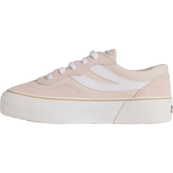 NEW Superga 3041 Revolley Color-Block Sneakers Beige Lt-F White For Women 252 - Picture 5 of 9